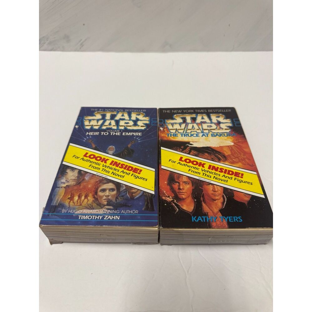 Star Wars Micro Machines Book Lot Heir to the Empire + Truce at Bakura Galoob